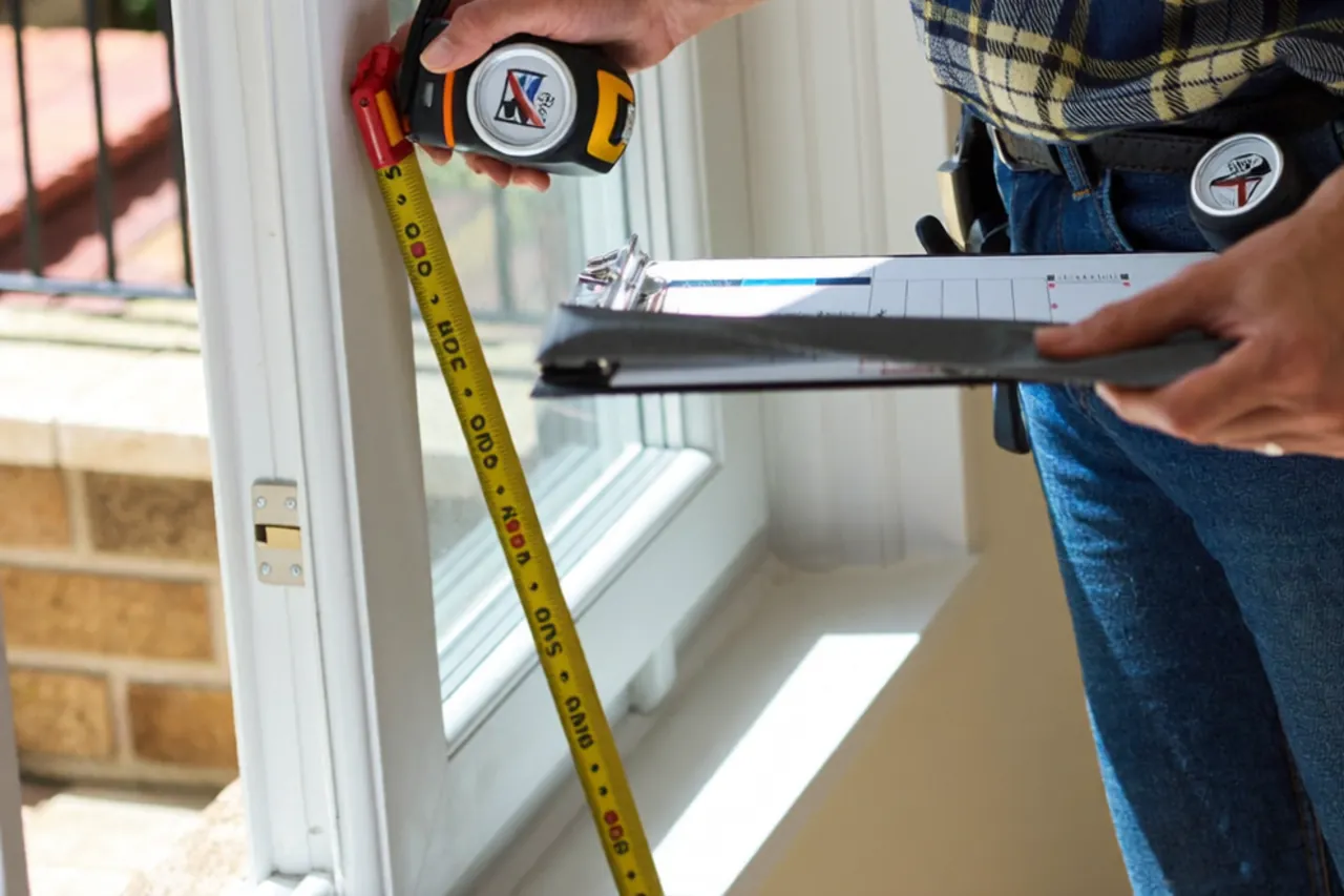 Installer registration certificate resting on a newly fitted window sill